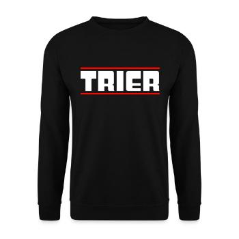 Trier - Unisex Pullover - Schwarz - Vorne - Alina (178cm) & Michal (187cm)