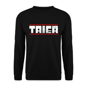 Trier - Unisex Pullover - Schwarz - Vorne - Alina (178cm) & Michal (187cm)