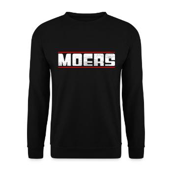 Moers (en anglais seulement) - Sweat-shirt Unisexe - noir - Devant - Alina (178cm) & Michal (187cm)