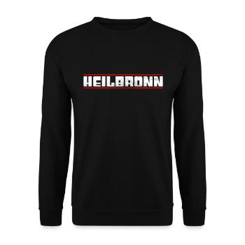 Heilbronn - Unisex Pullover - Schwarz - Vorne - Alina (178cm) & Michal (187cm)
