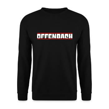 Offenbach - Unisex Pullover - Schwarz - Vorne - Alina (178cm) & Michal (187cm)