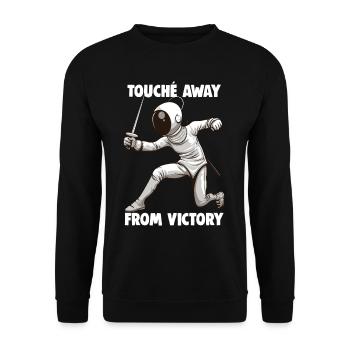 Masque Fencer Sport Design Sur Jeu Sur L’escrime De Combat - Sweat-shirt Unisexe - noir - Devant - Alina (178cm) & Michal (187cm)