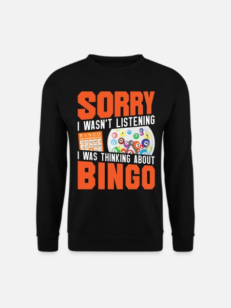Bingo Player Sorry I Wasn't - Unisex Pullover - Schwarz