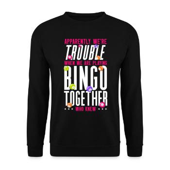 Bingo Player Friends Besties - Unisex Pullover - Schwarz - Vorne - Alina (178cm) & Michal (187cm)
