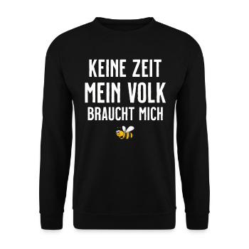 Beekeeper Tshirt Honey Bee Beekeeping Beekeeper - Unisex Sweatshirt - black - Front - Alina (178cm) & Michal (187cm)