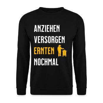 Beekeeper Tshirt Honey Bee Beekeeping Beekeeper - Unisex Sweatshirt - black - Front - Alina (178cm) & Michal (187cm)