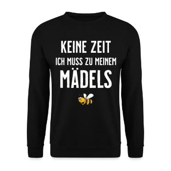 Beekeeper Tshirt Honey Bee Beekeeping Beekeeper - Unisex Sweatshirt - black - Front - Alina (178cm) & Michal (187cm)