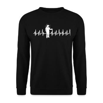 Beekeeper Tshirt Honey Bee Beekeeping Beekeeper - Unisex Sweatshirt - black - Front - Alina (178cm) & Michal (187cm)
