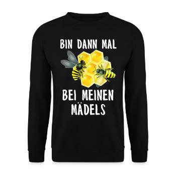 Beekeeper Tshirt Honey Bee Beekeeping Beekeeper - Unisex Sweatshirt - black - Front - Alina (178cm) & Michal (187cm)