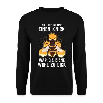 Beekeeper Tshirt Honey Bee Beekeeping Beekeeper - Unisex Sweatshirt - black - Front - Alina (178cm) & Michal (187cm)