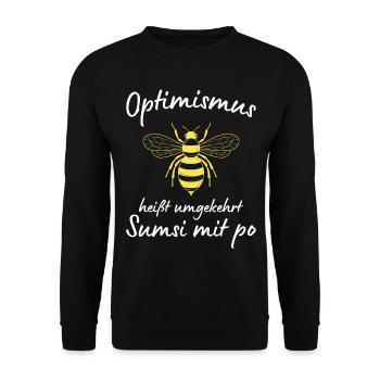 Beekeeper Tshirt Honey Bee Beekeeping Beekeeper - Unisex Sweatshirt - black - Front - Alina (178cm) & Michal (187cm)