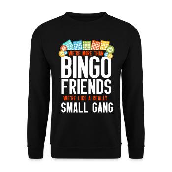 Bingo Player Friends Besties - Unisex Pullover - Schwarz - Vorne - Alina (178cm) & Michal (187cm)