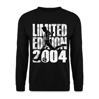 Limited Edition 2004 Limited Edition Fußball - Unisex Pullover - Schwarz - Vorne - Alina (178cm) & Michal (187cm)