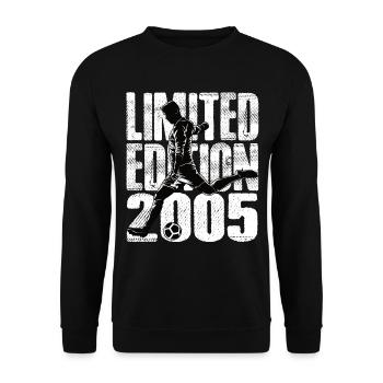 Limited Edition 2005 Limited Edition Fußball - Unisex Pullover - Schwarz - Vorne - Alina (178cm) & Michal (187cm)