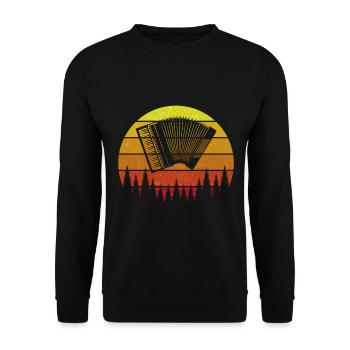 Accordion Instrument Accordion Lover Accordion - Unisex Sweatshirt - black - Front - Alina (178cm) & Michal (187cm)