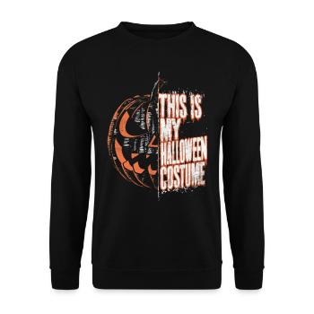 C’est mon costume d’Halloween - Sweat-shirt Unisexe - noir - Devant - Alina (178cm) & Michal (187cm)