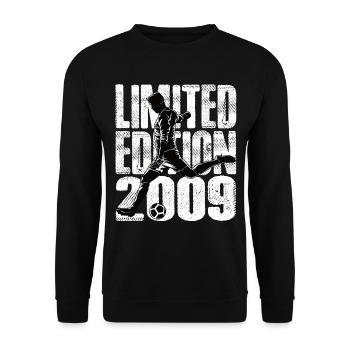 Limited Edition 2009 Limited Edition Football - Unisex Sweatshirt - black - Front - Alina (178cm) & Michal (187cm)