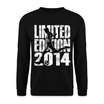 Limited Edition 2014 Limited Edition Fußball - Unisex Pullover - Schwarz - Vorne - Alina (178cm) & Michal (187cm)
