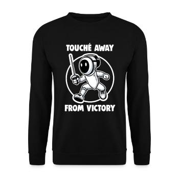 Masque Fencer Sport Design Sur Jeu Sur L’escrime De Combat - Sweat-shirt Unisexe - noir - Devant - Alina (178cm) & Michal (187cm)