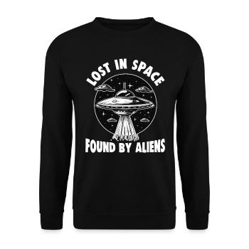 SciFi et extraterrestres extraterrestres et fan d’ovnis - Sweat-shirt Unisexe - noir - Devant - Alina (178cm) & Michal (187cm)