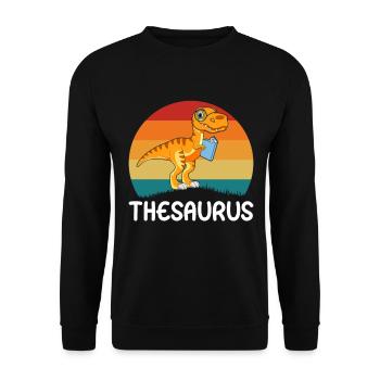 Thésaurus dinosaure dinosaure préhistorique - Sweat-shirt Unisexe - noir - Devant - Alina (178cm) & Michal (187cm)