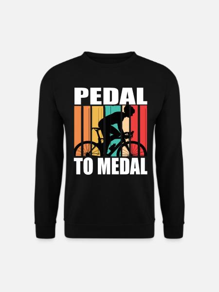 Pedal To Medal Rennrad Roadbike Rennräder Rennrad - Unisex Pullover - Schwarz