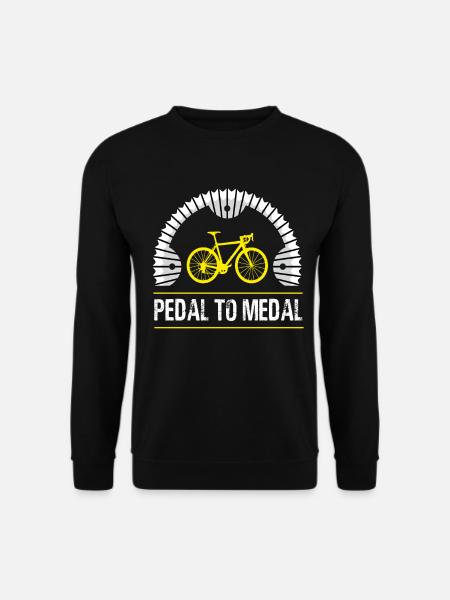 Pedal To Medal Rennrad Roadbike Rennräder Rennrad - Unisex Pullover - Schwarz