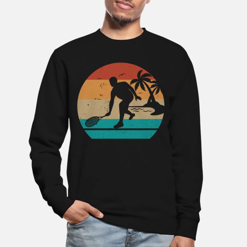 Squash player silhouette Squash Game Squash Unisex Sweatshirt