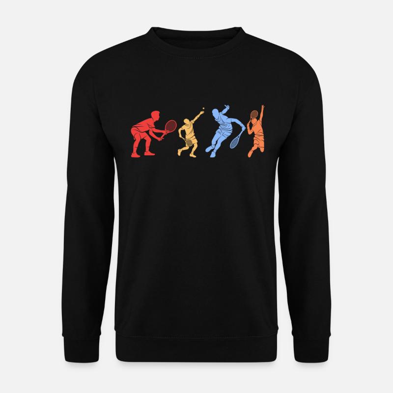 Squash player silhouettes Squash - Unisex Pullover - Schwarz