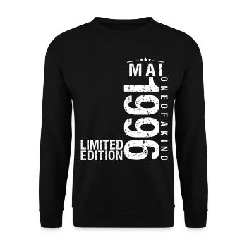 May 1996 May Anniversary May 1996 - Unisex Sweatshirt - black - Front - Alina (178cm) & Michal (187cm)