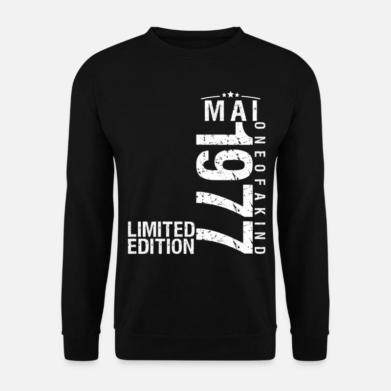 Mai 1977 Mai Jahrestag Mai 1977 - Unisex Pullover - Schwarz