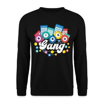 Joueur de bingo Bingo Gang - Sweat-shirt Unisexe - noir - Devant - Alina (178cm) & Michal (187cm)