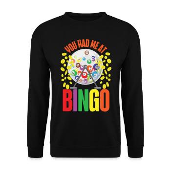 Fille de joueur de bingo à laquelle vous m’avez eu - Sweat-shirt Unisexe - noir - Devant - Alina (178cm) & Michal (187cm)