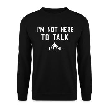 T-shirt de gymnastique drôle de remise en forme Gym d’entraînement - Sweat-shirt Unisexe - noir - Devant - Alina (178cm) & Michal (187cm)