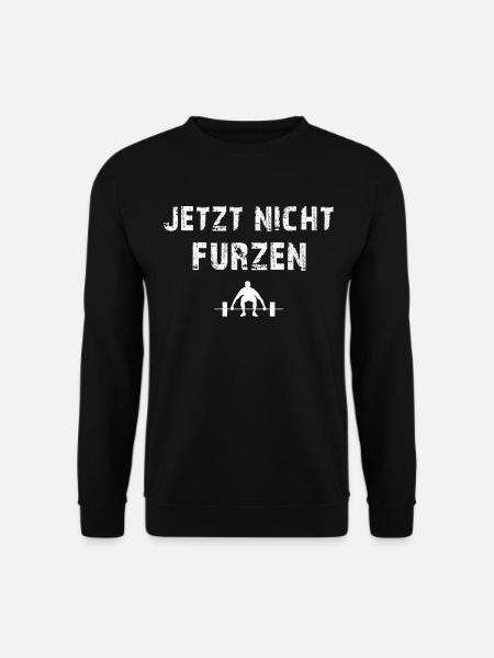 Gym Tshirt Lustig Fitness Workout Fitnessstudio - Unisex Pullover - Schwarz