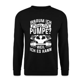 T-shirt de gymnastique drôle de remise en forme Gym d’entraînement - Sweat-shirt Unisexe - noir - Devant - Alina (178cm) & Michal (187cm)