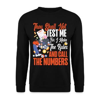 Joueur de bingo Bingo Appelez-vous - Sweat-shirt Unisexe - noir - Devant - Alina (178cm) & Michal (187cm)
