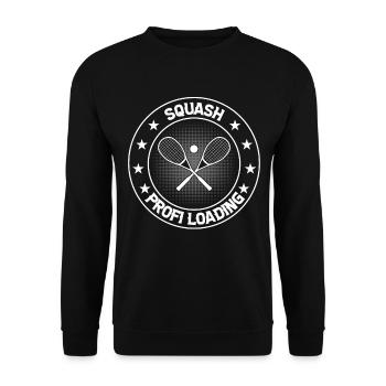 Squash Profi - Squash profi loading - Unisex Pullover - Schwarz - Vorne - Alina (178cm) & Michal (187cm)