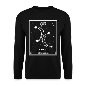Bisces - Sweat-shirt Unisexe - noir - Devant - Alina (178cm) & Michal (187cm)