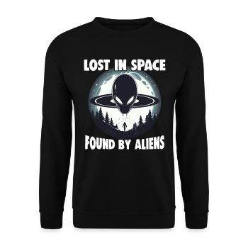 SciFi et extraterrestres extraterrestres et fan d’ovnis - Sweat-shirt Unisexe - noir - Devant - Alina (178cm) & Michal (187cm)