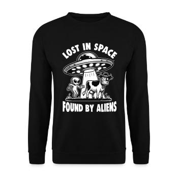 SciFi et extraterrestres extraterrestres et fan d’ovnis - Sweat-shirt Unisexe - noir - Devant - Alina (178cm) & Michal (187cm)