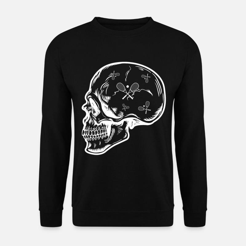Funny Squash Head Squash Player - Unisex Pullover - Schwarz