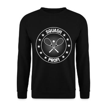 Joueur de squash Squash Sport - Squash Professional - Sweat-shirt Unisexe - noir - Devant - Alina (178cm) & Michal (187cm)