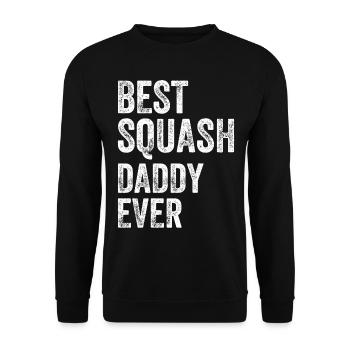 Best Squash Daddy Ever - Squash Player Daddy - Unisex Sweatshirt - black - Front - Alina (178cm) & Michal (187cm)