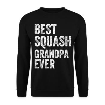 Best Squash Grandpa Ever - Squash Player Grandpa - Unisex Pullover - Schwarz - Vorne - Alina (178cm) & Michal (187cm)