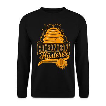 Bees Whisperer Bee Honey Beekeeper Apiculture - Sweat-shirt Unisexe - noir - Devant - Alina (178cm) & Michal (187cm)