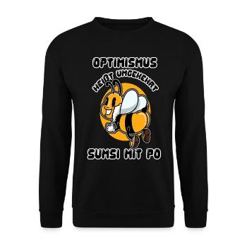 Optimisme injuste Sumsi avec Po Bee Bee Bee - Sweat-shirt Unisexe - noir - Devant - Alina (178cm) & Michal (187cm)