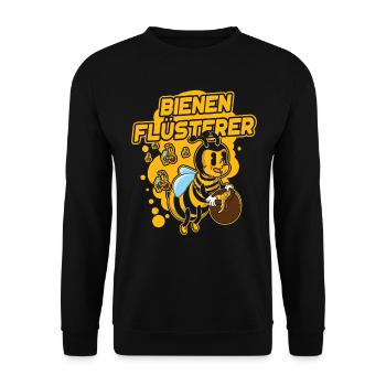 Bees Whisperer Bee Honey Beekeeper Apiculture - Sweat-shirt Unisexe - noir - Devant - Alina (178cm) & Michal (187cm)