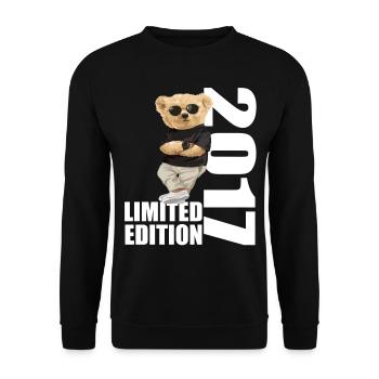 Édition limitée 2017 Ours Ours Anniversaire 2017 - Sweat-shirt Unisexe - noir - Devant - Alina (178cm) & Michal (187cm)