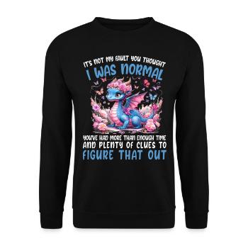 T-shirt Dragon Conte de fées Dragon Kanji japonais - Sweat-shirt Unisexe - noir - Devant - Alina (178cm) & Michal (187cm)